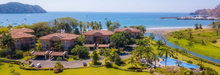 Los Sueños Resort condos and gardens by the ocean near Jaco, Costa Rica