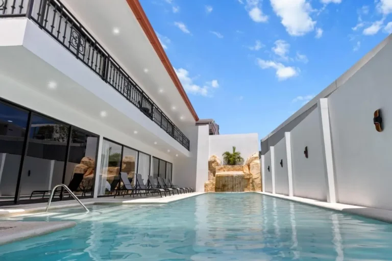 Pool view at Ocean Breeze Vacation Rental in Jaco Beach Costa Rica